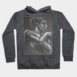 Pensive - Portrait Of A Woman Hoodie